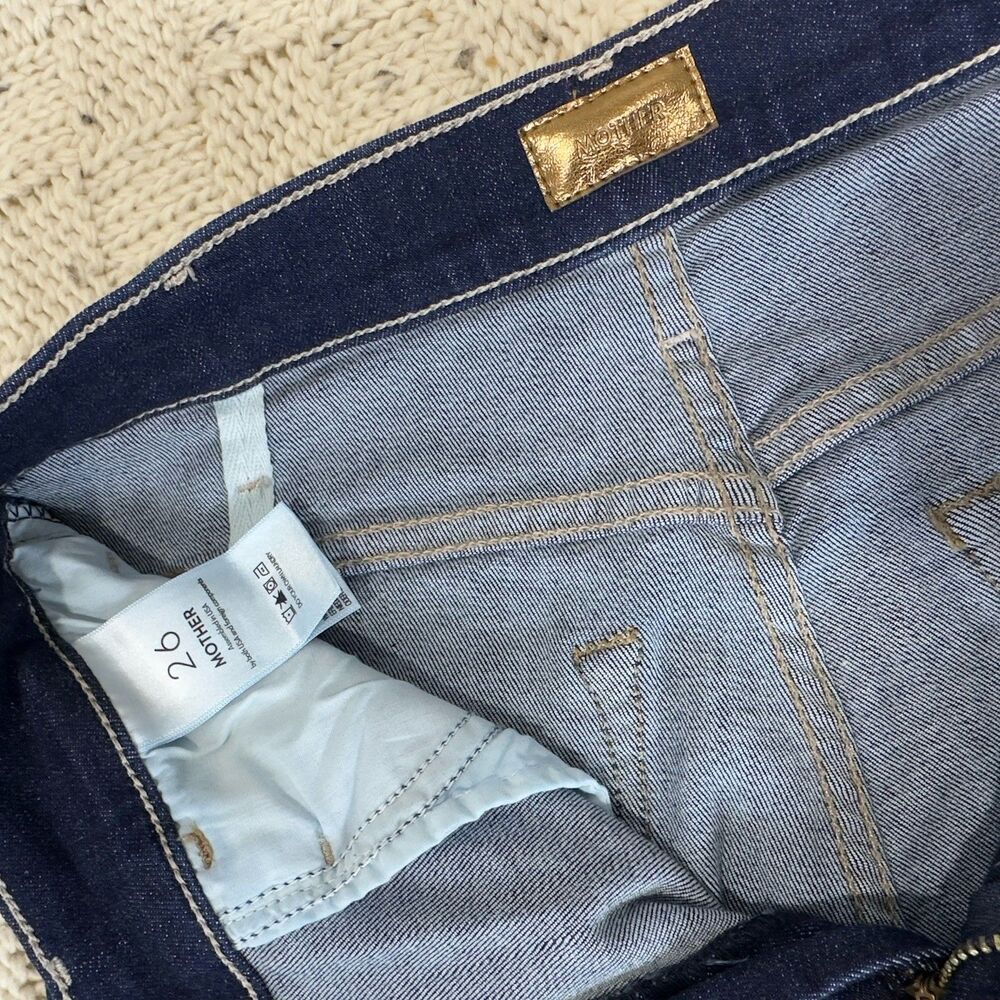 Mother The Hustler Roller Sneak Jeans In Off Limits High Rise Wide Leg Sz 26 NWT - Picture 10 of 15